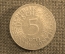 5 марок 1970 года, серебро. Буква F (Штутгарт). ФРГ (Германия)