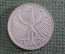 5 марок 1970 года, серебро. Буква F (Штутгарт). ФРГ (Германия)