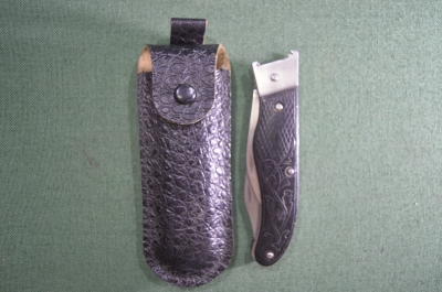 Нож охотничий раскладной в ножнах "Военохот", г. Колпино, СССР.