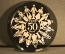 Тарелка декоративная  "50 лет СССР",  агитация, цветное стекло, 1972 год.