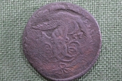2 копейки 1757 г. Елизавета I. Красный монетный двор. Крыло, перечекан из 