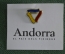 Знак, значок "Андорра", тяжелый металл, эмаль.