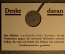 Бирка на ручку радио "Прослушивание зарубежного передатчика". Германия, Фюрер.