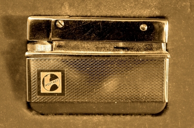 Винтажная зажигалка "Mylflam Pirat", в родной коробочке. Логотип компании Hoechst.