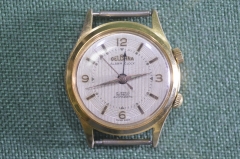 Часы наручные механические мужские с будильником "Delbana". Швейцария. 1950-е годы.