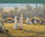 Колониальная открытка, танцы в оазисе, Северная Африка. "Le Ravitaillement d'eau dans l'oasis"