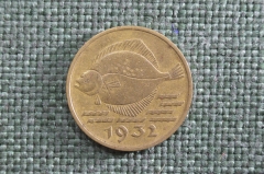 Монета 5 пфеннигов 1932 год, Данциг, камбала