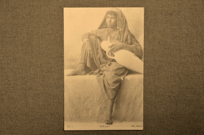 Колониальная открытка, антропологическая фотография. Северная Африка. "Bedouine", Бедуин
