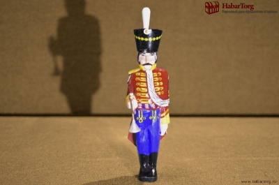 Елочная деревянная игрушка "Солдат с горном". Авторская работа, Матвеев Андрей.