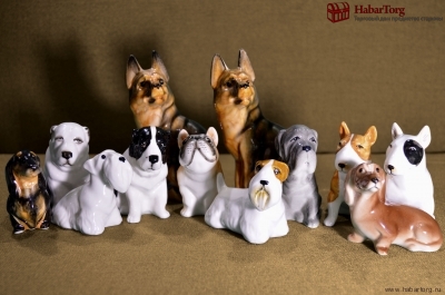 Фарфоровые статуэтки собак. Творческая мастерская "Чайник"