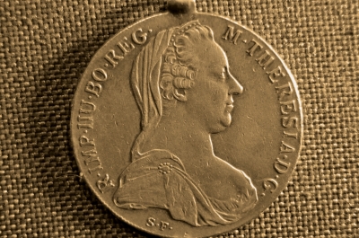 1 талер 1780 год, Австрия, Мария Терезия, рестрайк, серебро. С подвесом.
