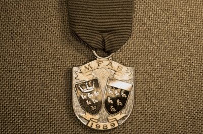 Масонская медаль "STEWARD" M.F.A.S., 1989 год. Англия, Сассекс.