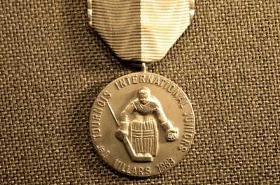 Медаль международного чемпионата по хоккею с шайбой среди юниоров 1963г.