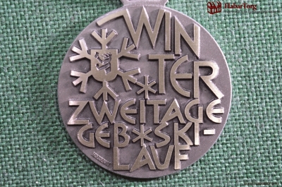 Медаль Зимние лыжные гонки, Оберзимменталь, Швейцария #3. Winter Zweitage. Huguenin.