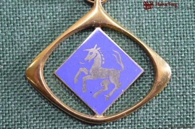 Стрелковая медаль, посвященная соревнованиям в Бальвиле, Швейцария, 1968 год. Лошадь.