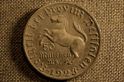 50 миллионов марок, Германия (провинция Вестфалия), 1923 г. 