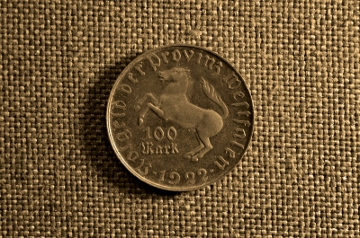 100 марок, Германия (провинция Вестфалия), 1922 г. 