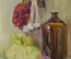 Картина "Натюрморт с калиной", акварель. Автор - Шавлов А.Ф., 1988г.