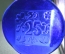 Медаль, плашка, плакетка стеклянная "АДХ 25 лет". Массивная. Цветное стекло.