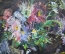 Картина «Ваза с цветами». Автор Гусев Петр. Картон,масло. 1992 г.