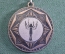 Медаль подвесная спортивная "Ника, богиня победы". Металл.