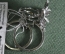 Комплект кольцо "Цветок" и серьги, ювелирный дом "Вальтера". Серебро.