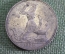 Монета один полтинник, 50 копеек 1925 года. Буквы ПЛ. Серебро. #3