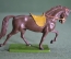 Игрушка фигурка "Лошадь конь". Солдатик. Starlux. Колкий пластик. Франция. 1970-е. #4