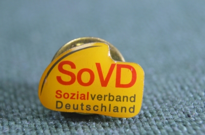 Знак, значок "SoVD. Sozial verband Deurschland". Социальная ассоциация, Германия. Цанга.