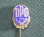 Знак, значок, фрачник "DPG E.F. Wiedmann, Почтовая служба. Франкфурт-на-Майне". 