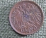 Монета 2 геллера 1896 года, Австрия. 
