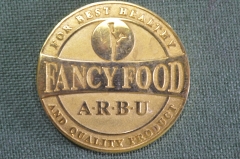 Медаль настольная "За качественный и полезный продукт, ARBU. Fancy Food". 