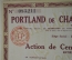 Ценная бумага с купонами, 1926 г. 100 франков. Portland de Chanaz Saint-Cyprien. Сен-Сиприен Франция