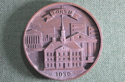 Настольная металлическая медаль "Тарту 1030", "Tartu 1030".