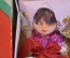 Кукла игрушка Девушка в национальном костюме. VEB Puppenfabrik. Коробка. Германия. ГДР. 