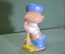 Игрушка резиновая "Моряк морячок мультфильм". Chicco. Резина. Италия. 1970е.