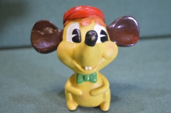 Игрушка резиновая "Мышь Микки Маус". Резина. Югославия. 1970е. #1