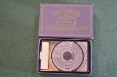 Экспонометр для фотоаппарата "ОПТЭК". Коробка. СССР.