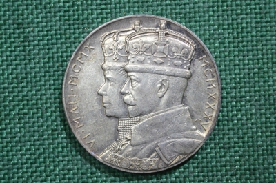 Медаль к 25-летию правления короля George V. Серебро. Великобритания. 1935 год 