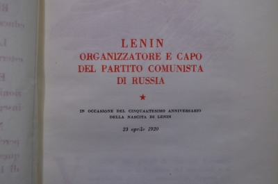 G.Stalin "Lenin". Edizioni in lingue estere. Mosca 1946.