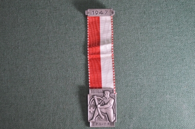 Стрелковая медаль по полевой стрельбе, Швейцарская федерация стрельбы, 1947г.