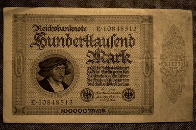 100000 марок 1923 года Веймарская Республика