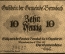 Нотгельд 10 пфеннигов 1918 Bernsbach (Бернсбах), Германия