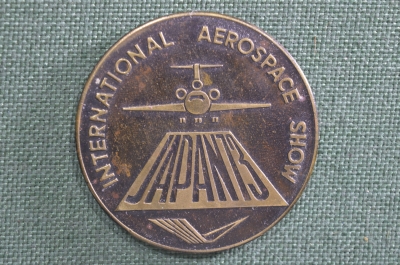 Медаль настольная "Авиаэкспорт", Япония, СССР, в футляре, нечастая