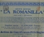 Акция общества "Романилла", Бельгия, 1923 год