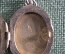 Старинный кулон медальон подвеска, серебро 875 проба, вставка камень, штихель.