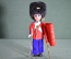 Кукла "Гвардеец в парадной форме", целлулоид. Винтаж. Франция. Вторая половина XX века. 