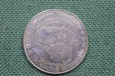 Коллекционная монета, жетон, Тракайский замок. Trakay island castle. Литва.