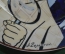 Фарфоровая настенная тарелка "Шерлок Холмс". Авторская работа, Андрей Галавтин.