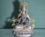 Статуэтка металлическая, богиня медитации "Белая Тара". Буддизм, Тибет.